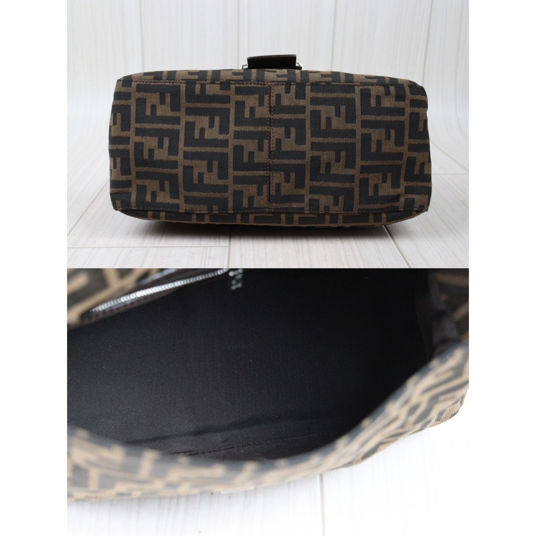 Rank A｜ FENDI Zucca Mamma Baguette Shoulder Bag ｜24041116