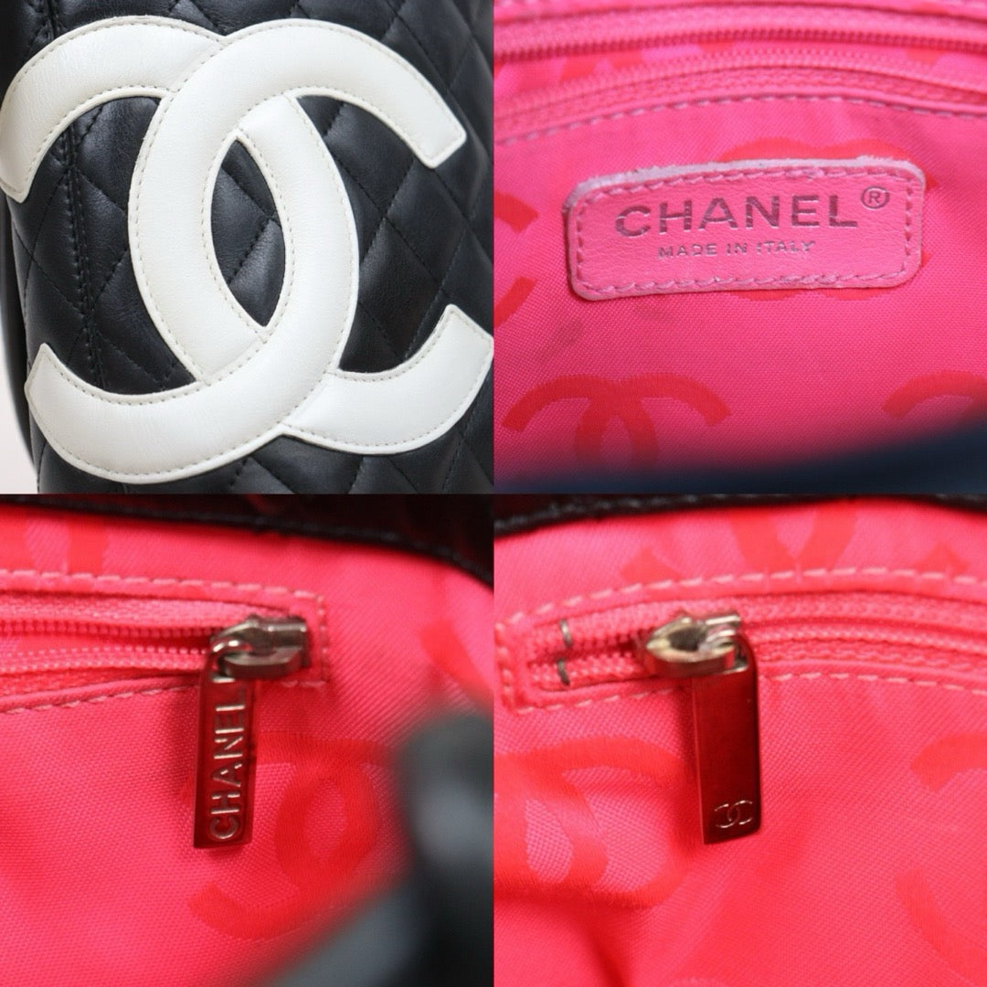 Good ( Rank AB)｜ CHANEL Cambon Line Calf Leather Mini Tote Bag Made In 2004-2005Year｜25111306
