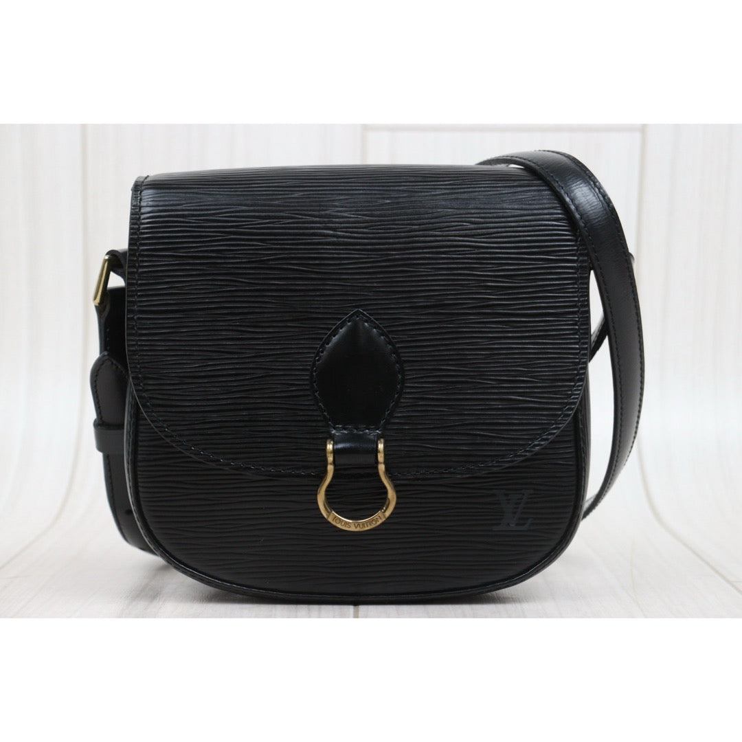 Good ( Rank AB)｜LV Epi Saint-Cloud PM Shoulder Bag Black｜25103005