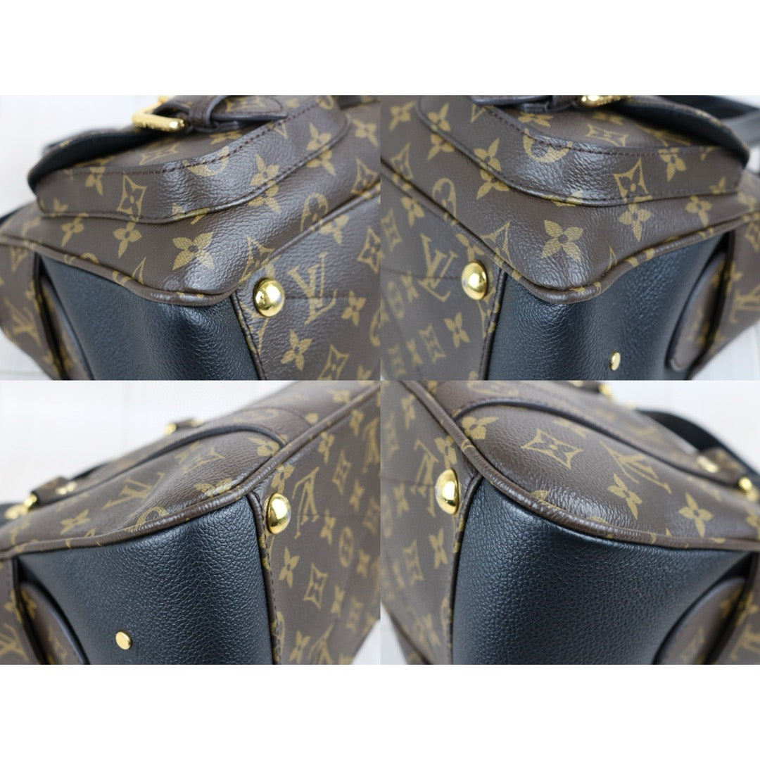 Very Good ( Rank A)｜ LV Monogram Manhattan Shoulder Bag Black｜S24122603