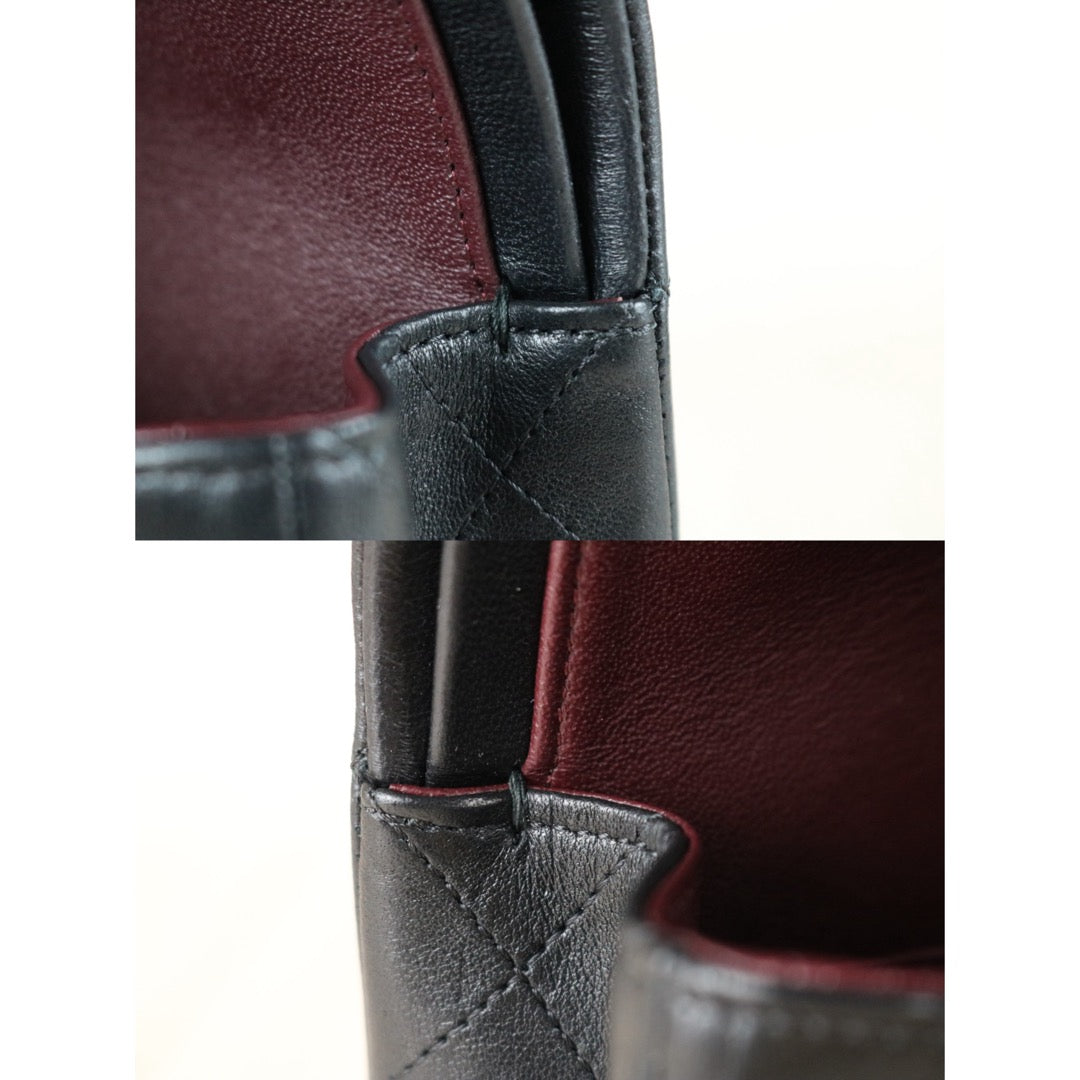 Include Entrupy Certificate of Authenticity｜Excellent（Rank SA）｜Full Set CHANEL Lamb Skin Matrasse Chain Double Flap 25 Shoulder Bag  Black Made In 2019Year｜S26031904