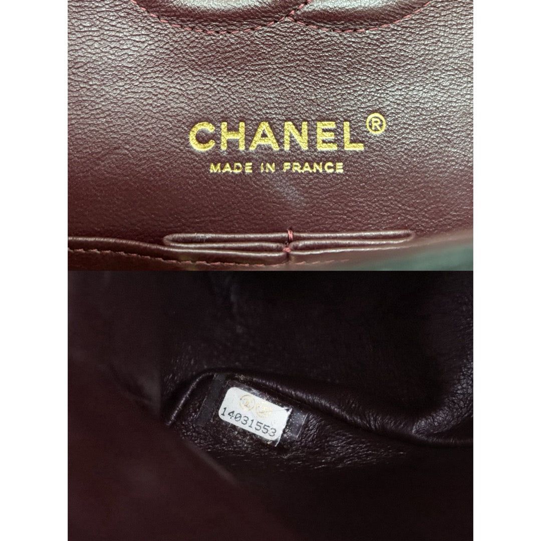 Very Good ( Rank A)｜ CHANEL Caviar Skin Matrasse Double Flap 25 Shoulder Bag Black Made In 2010-2011 Year｜S25032101
