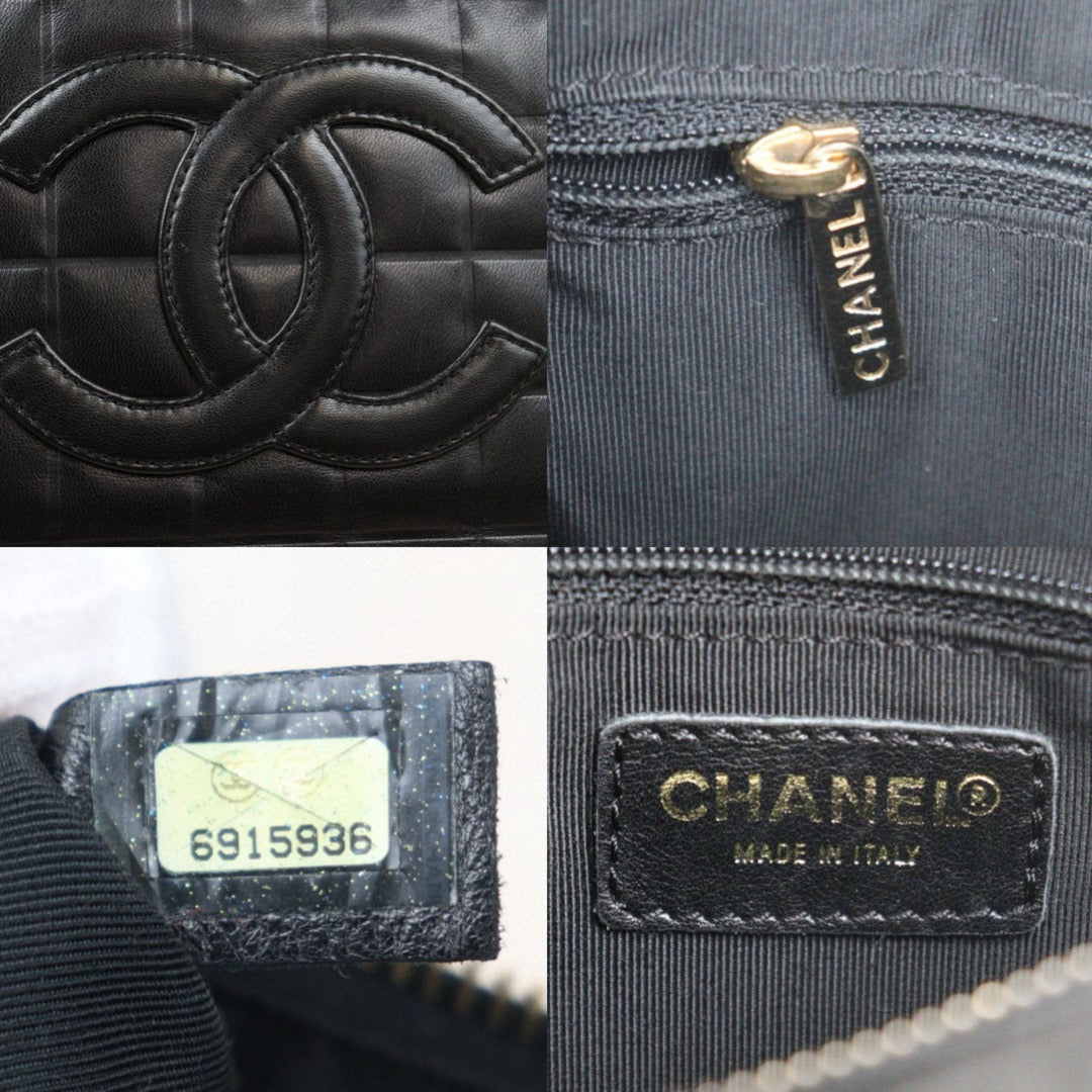 Good ( Rank AB)｜CHANEL Choco Bar Lambskin Shoulder Bag  Made In 2000～2002Year｜P24110108