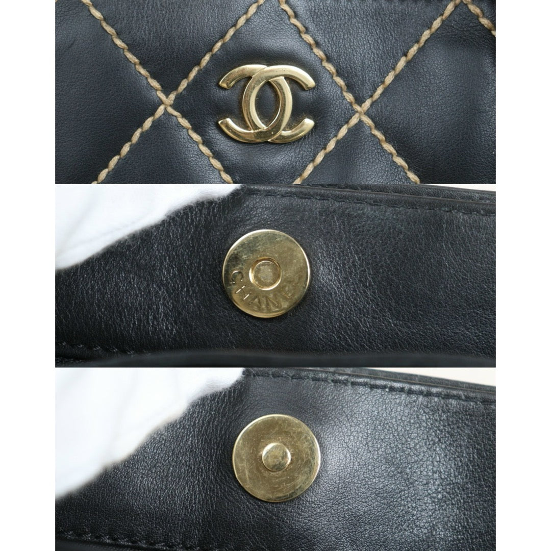 Include Entrupy Certificate of Authenticity｜Very Good ( Rank A)｜CHANEL Calf Leather Hand Bag Made In 2002-2003 Year｜26100606