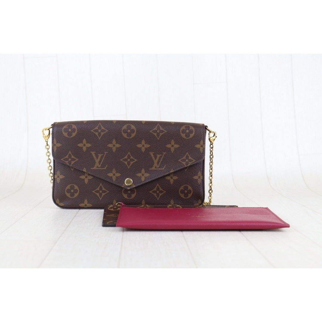 Very Good ( Rank A)｜LV Monogram Pochette Felicie Shoulder Bag｜S25091003