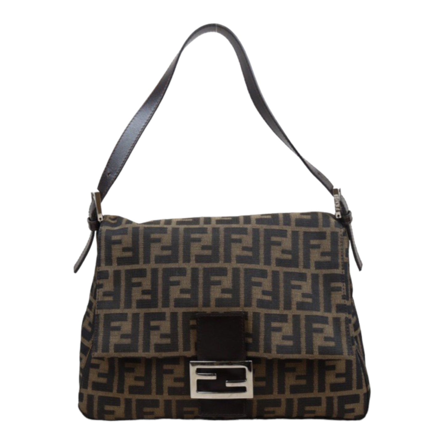 Rank A｜ FENDI Zucca Mamma Baguette Shoulder Bag ｜24030128