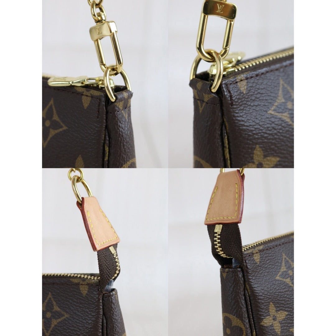 Include Entrupy Certificate of Authenticity｜Very Good ( Rank A) ｜ Louis Vuitton Monogram Mini Pochette Accessoire｜X26051806