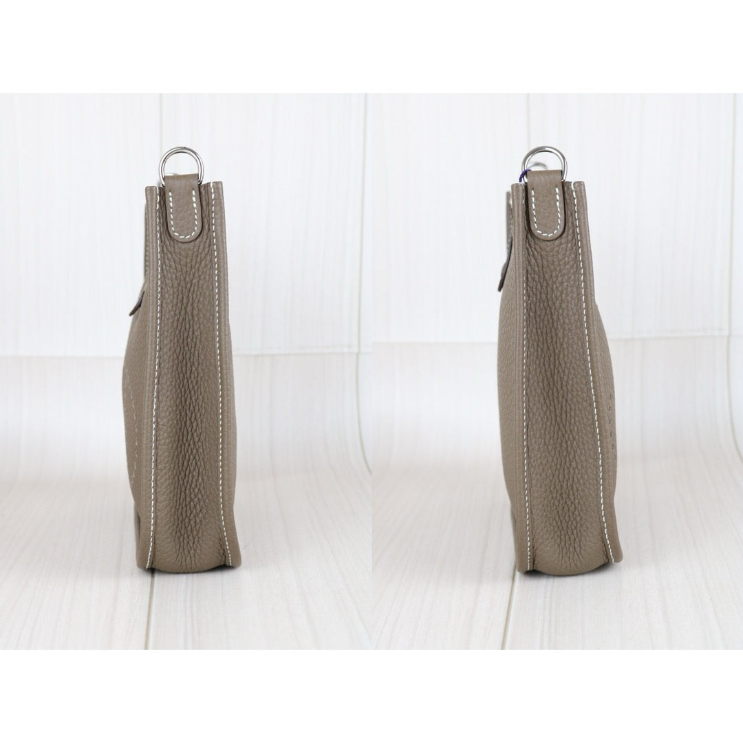 Excellent（Rank SA）｜ HERMES Mini Evelyn 16 Shoulder Bag  Y Stamp Etoupe Gray｜W25070205