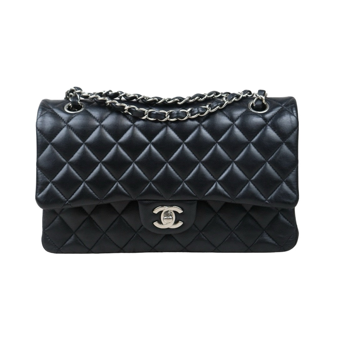 Good ( Rank AB)｜ CHANEL Matrasse Double Flap 25 Shoulder Bag Black Made In 2018Year｜S24071408