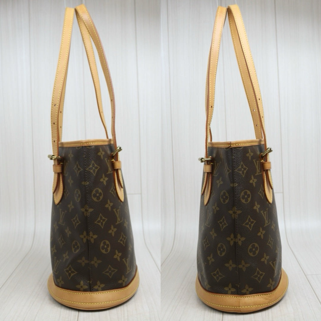 Include Entrupy Certificate of Authenticity｜Good ( Rank AB)｜ Louis Vuitton  Monogram Petit Bucket PM Tote Bag ｜26072201