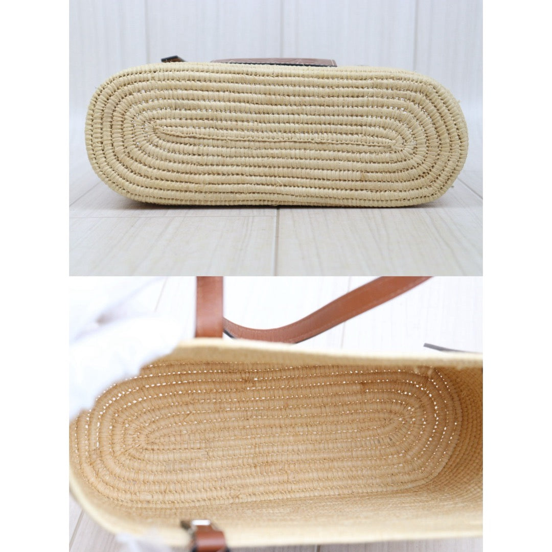 Very Good ( Rank A)｜ LOEWE Straw  Basket Handbag Shoulder Bag ｜25070902