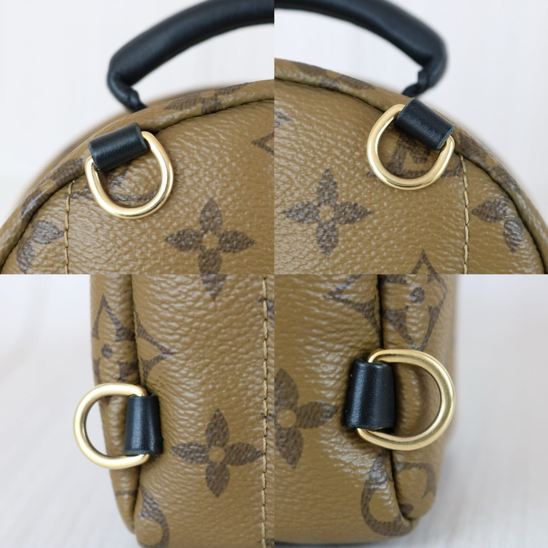 Include Entrupy Certificate of Authenticity｜Very Good ( Rank A) ｜  LV Monogram Coated Canvas Mini Palm Springs Backpack｜X26030605