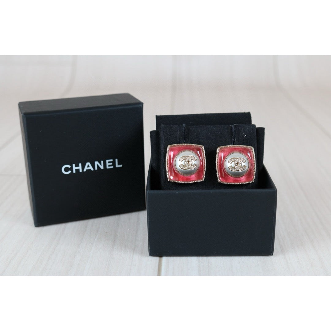 Excellent（Rank SA）｜CHANEL Coco Mark Sugar Cube Pearls Earrings ｜Q24082901