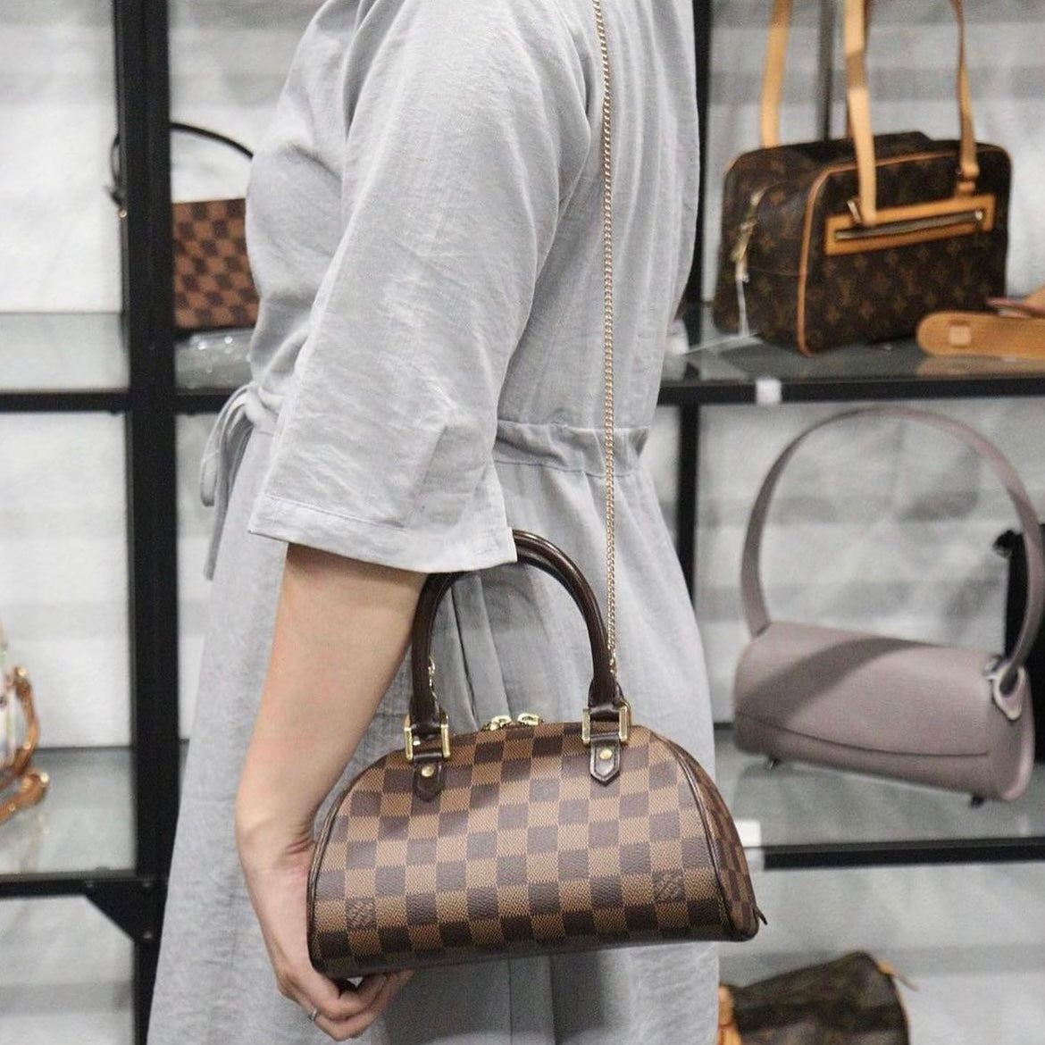 Rank A ｜ LV Damier Rivera PM Handbag ｜23110709