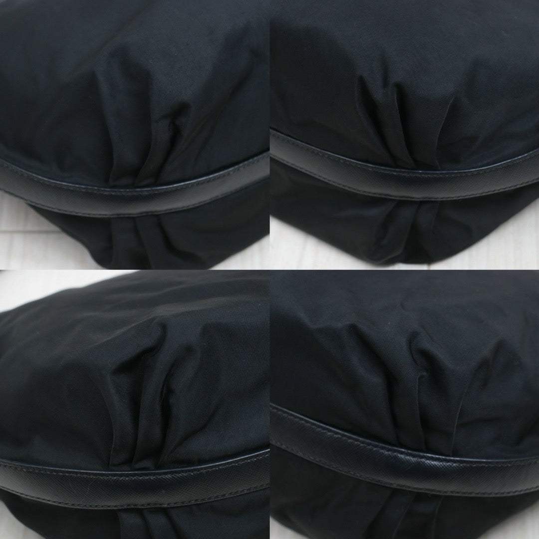 Include Entrupy Certificate of Authenticity｜Good ( Rank AB)｜ PRADA Nylon GM Hobo Black｜26063004