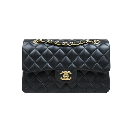 Excellent（Rank SA）｜ Full Set CHANEL Lamb Skin Matrasse Double Flap 23 Shoulder Bag Black Made In 2021-2022Year｜S25081009