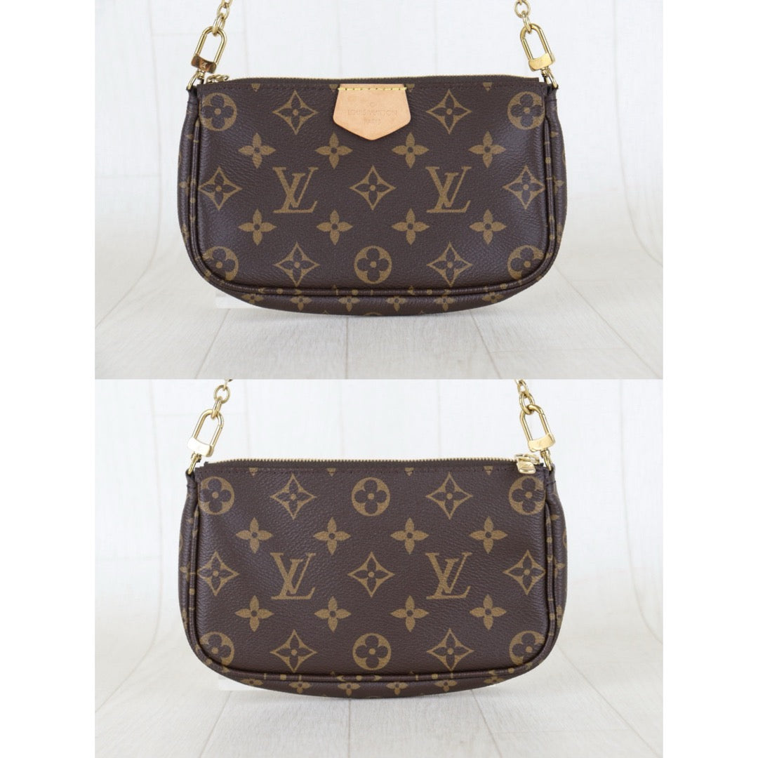 Include Entrupy Certificate of Authenticity｜Very Good ( Rank A)｜ Louis Vuitton Monogram Multi Pochette Accessoire Khaki｜Z26092910