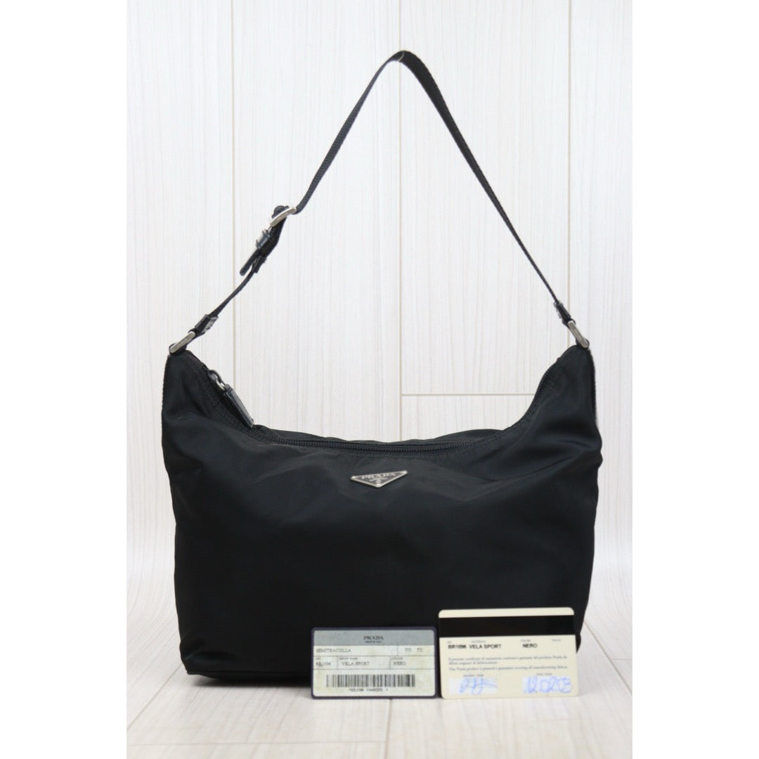 Good ( Rank AB)｜Prada Nylon ShoulderBag Black｜V25061206