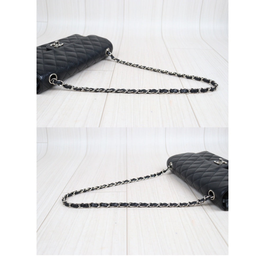 Rank A ｜ CHANEL Matrasse East West Classic Chain Shoulder Bag Black｜23112705