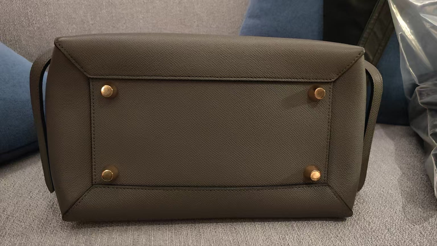 Very Good ( Rank A)｜CELINE Leather Calf Belt Micro Handbag Shoulder Bag