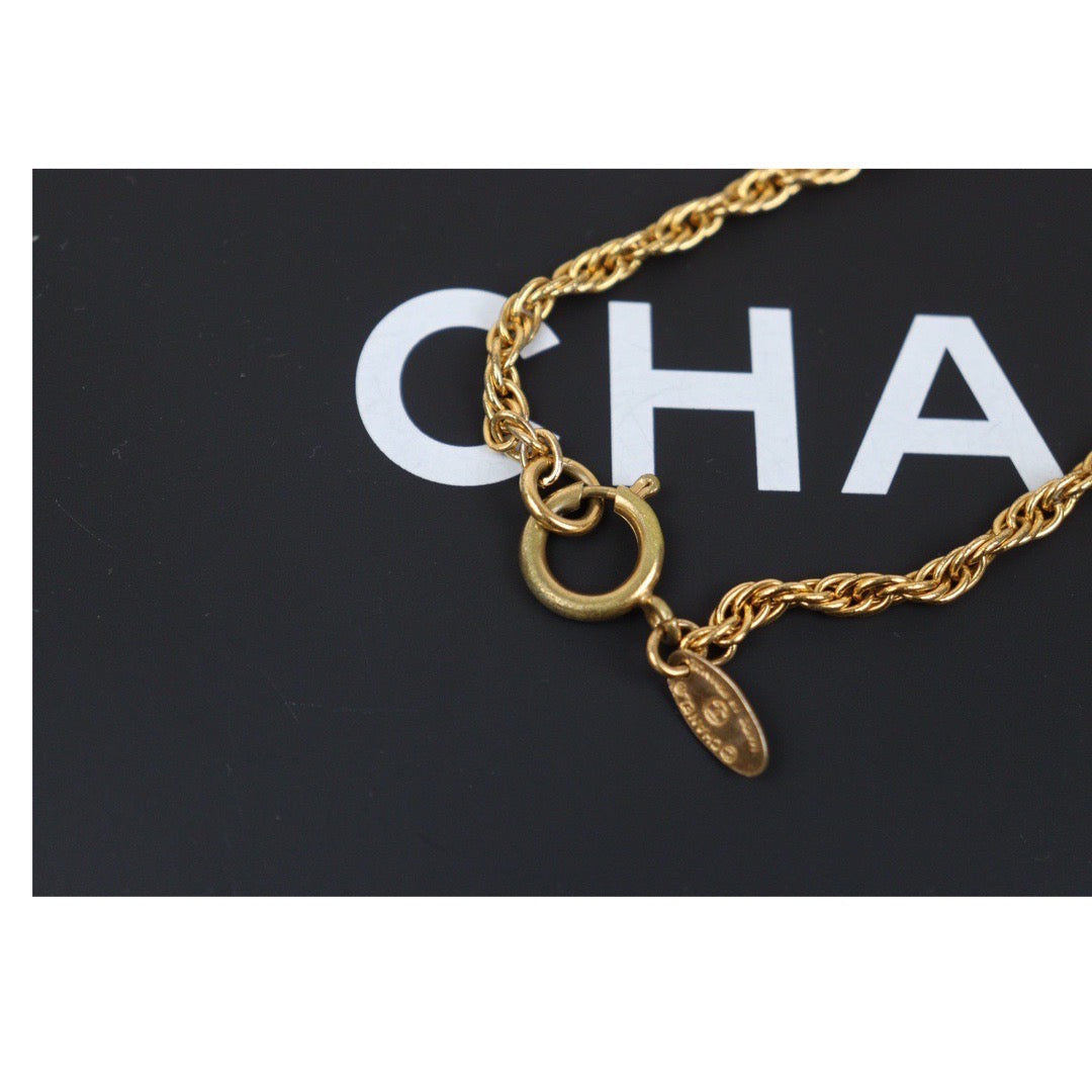 Rank AB ｜CHANEL COCO  18k Gold Plated Necklace  ｜24040418