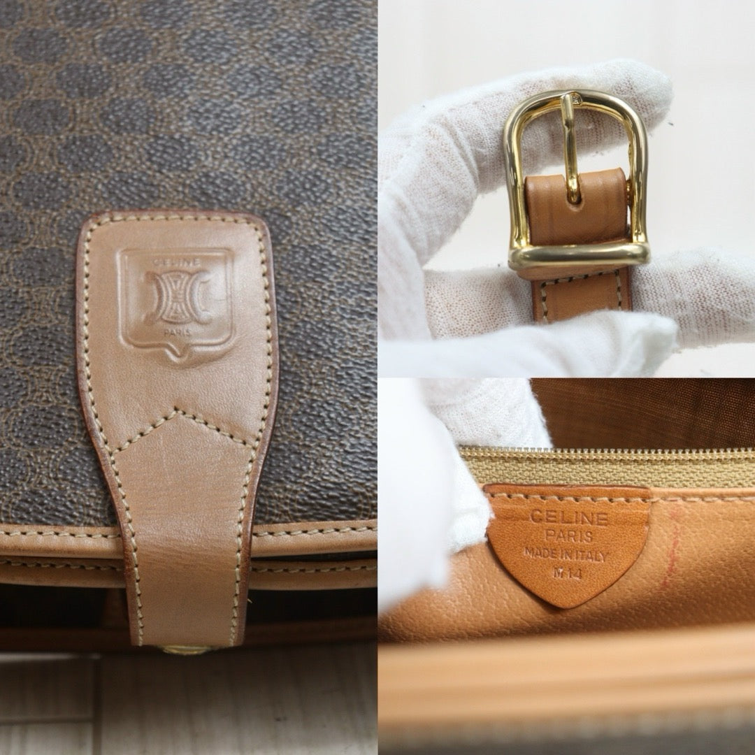 Include Entrupy Certificate of Authenticity｜Good ( Rank AB)｜ CELINE Macadam Saddle Shoulder Bag ｜26071305