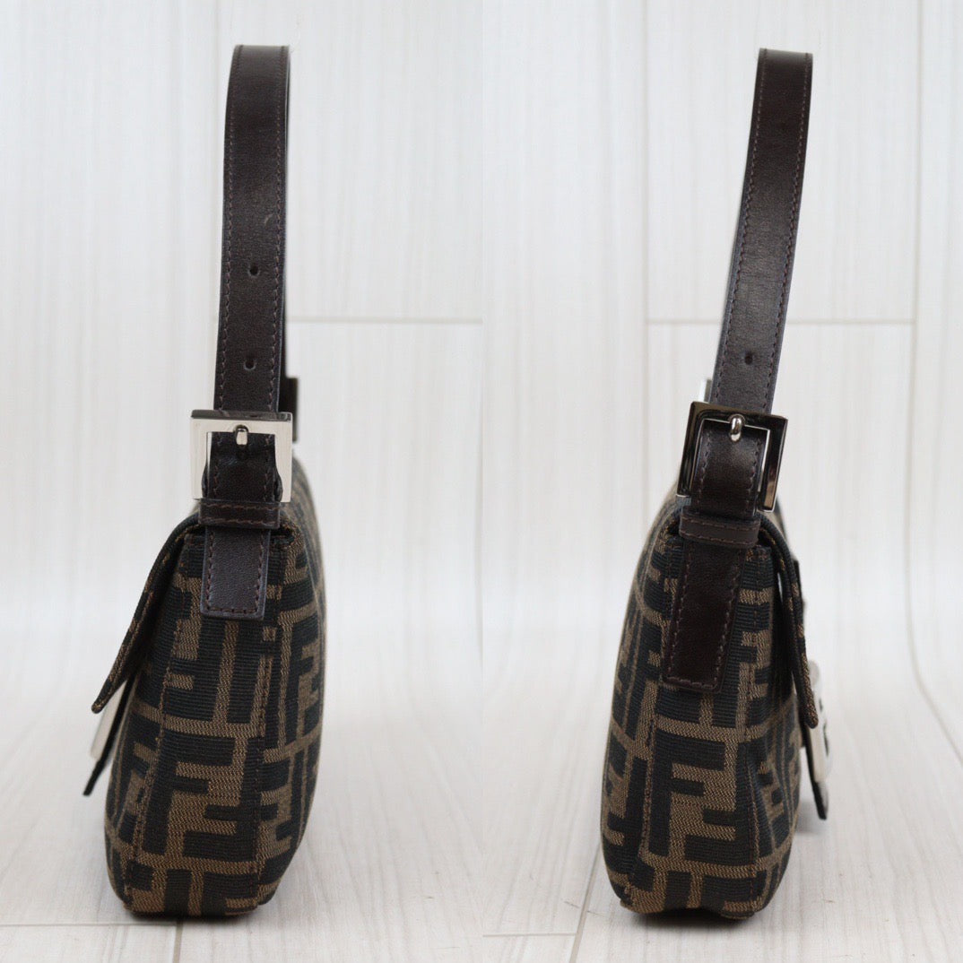 Rank A ｜ FENDI Zucca Mamma Baguette Shoulder Bag｜24030728