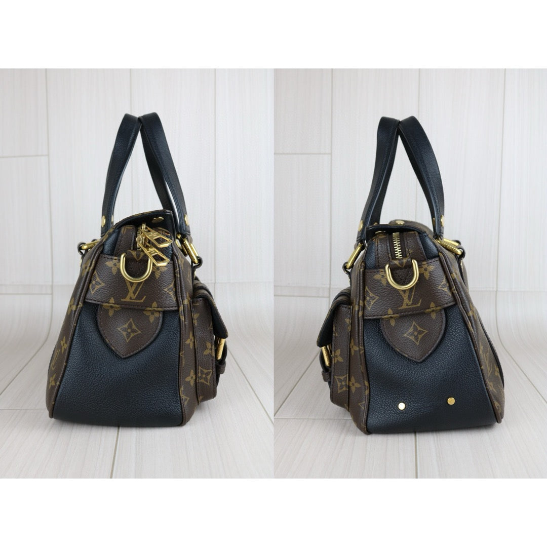 Very Good ( Rank A)｜ LV Monogram Manhattan Shoulder Bag Black｜S24122603