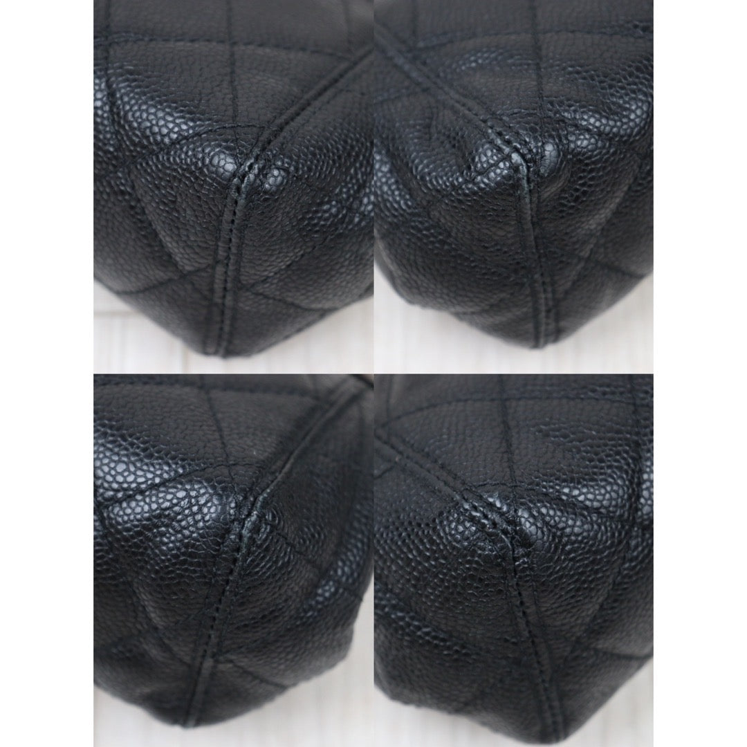 Rank AB ｜ CHANEL  Caviar Skin  Waist Bag Black Made In 1996-1997Year ｜Y24051707