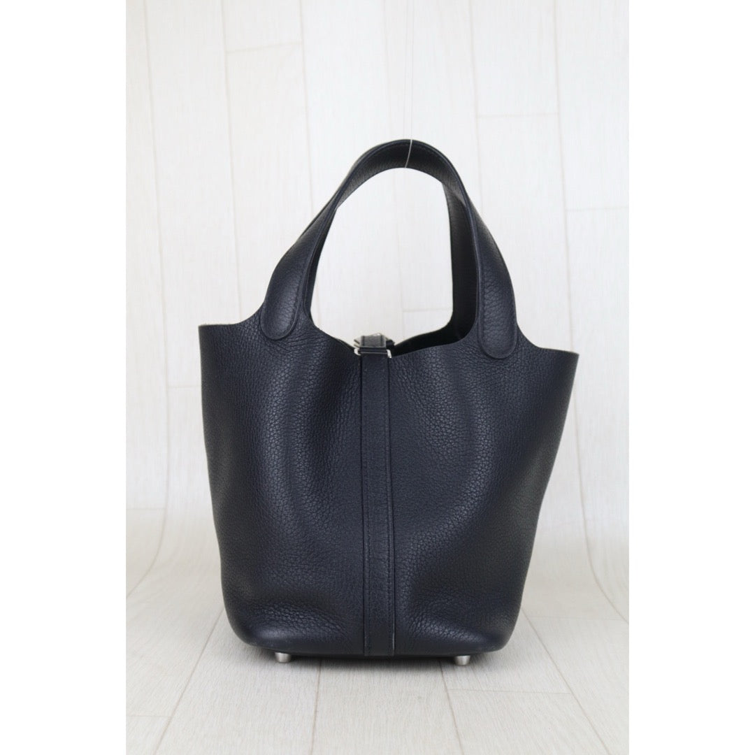 Very Good ( Rank A)｜ Hermes Picotin Lock 18 TC Leather HandBag Black C Stamp Made In 2018Year｜H25081801
