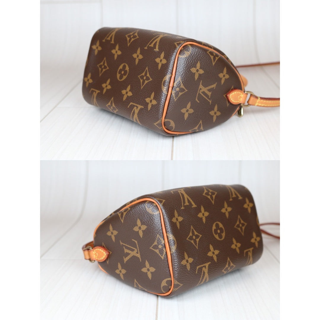 Good ( Rank AB) ｜LV Monogram Nano Speedy  Shoulder Bag｜S24062603