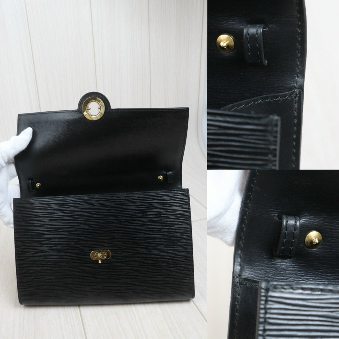 Include Entrupy Certificate of Authenticity｜Good ( Rank AB)｜Louis Vuitton Epi Arche Shoulder Bag Black｜26101303