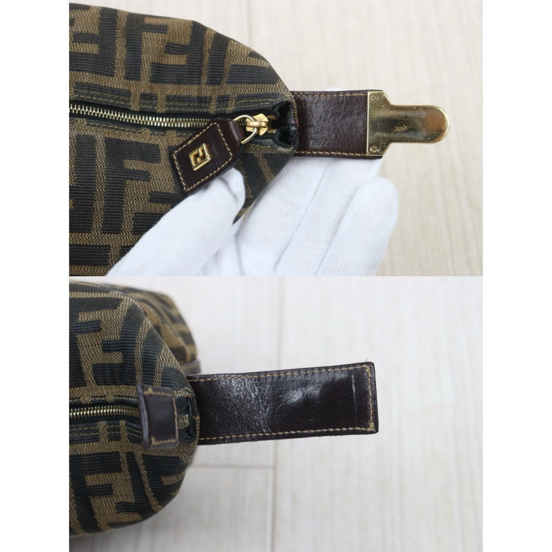 Include Entrupy Certificate of Authenticity｜Good ( Rank AB)｜ FENDI PM Zucca Handbag ｜26082106