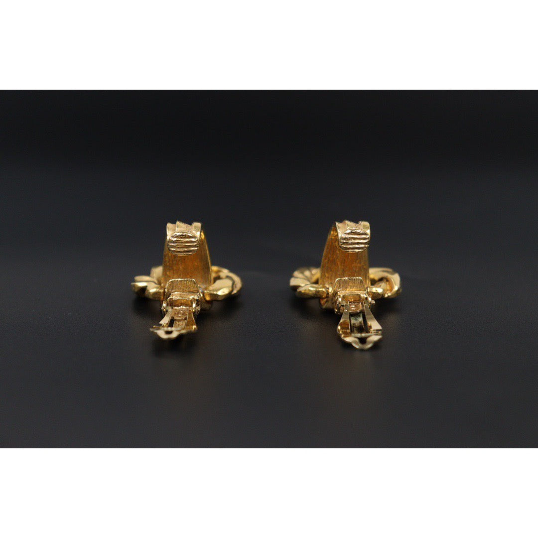 Very Good ( Rank A) ｜Yves Saint Laurent Gold 24 Plated Earrings ｜Q24041506