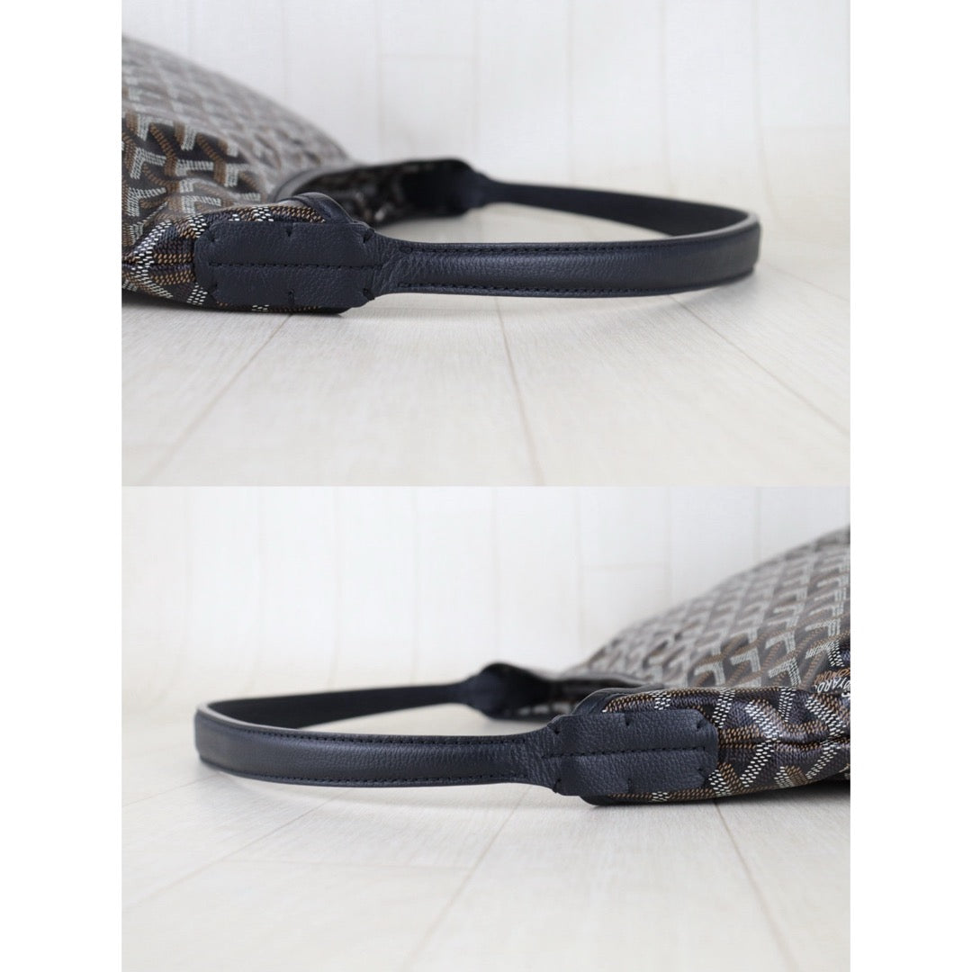 Include Entrupy Certificate of Authenticity｜Very Good ( Rank A)｜ Goyard Boheme Hobo Black｜S26022615
