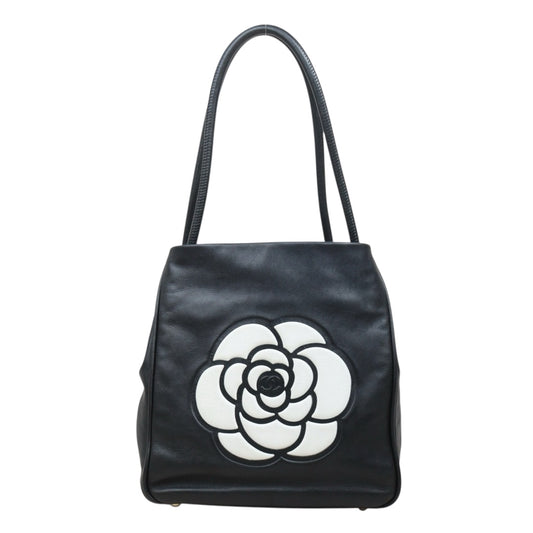 Good ( Rank AB) ｜ CHANEL Camellia Lamb Skin ToteBag PM Made In 2002～2003Year ｜W25121606