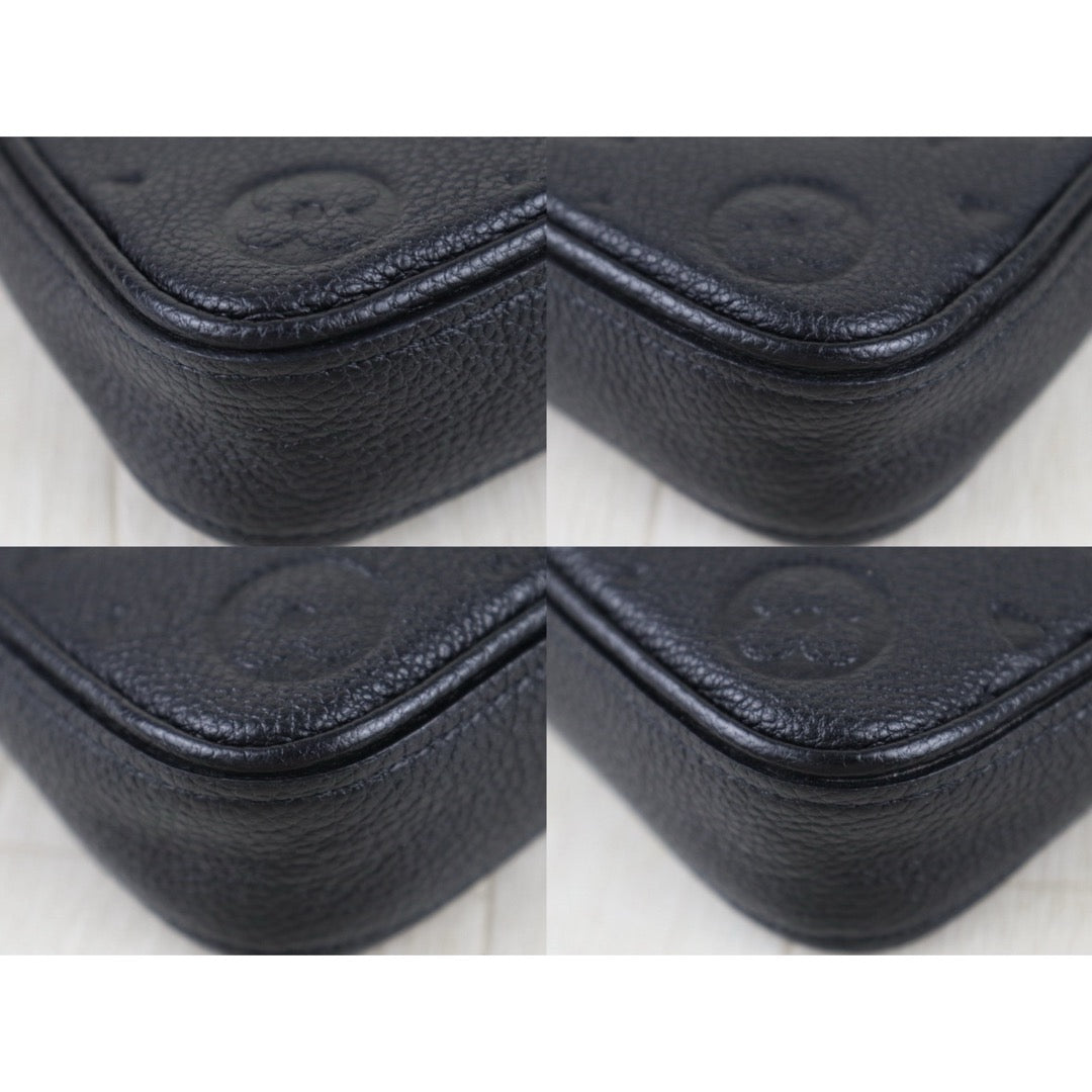 Include Entrupy Certificate of Authenticity｜Very Good ( Rank A) ｜Louis Vuitton Monogram Empreinte Easy Pouch On Strap Black ShoulderBag IC Chips Model｜S26072523
