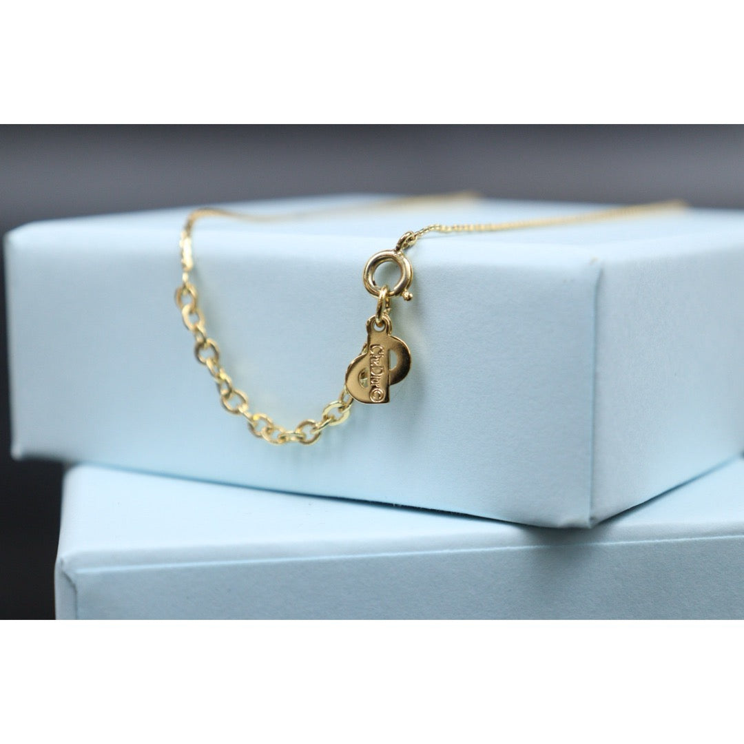 Very Good ( Rank A) ｜ Dior Heart Rhinestone Necklace ｜25061220