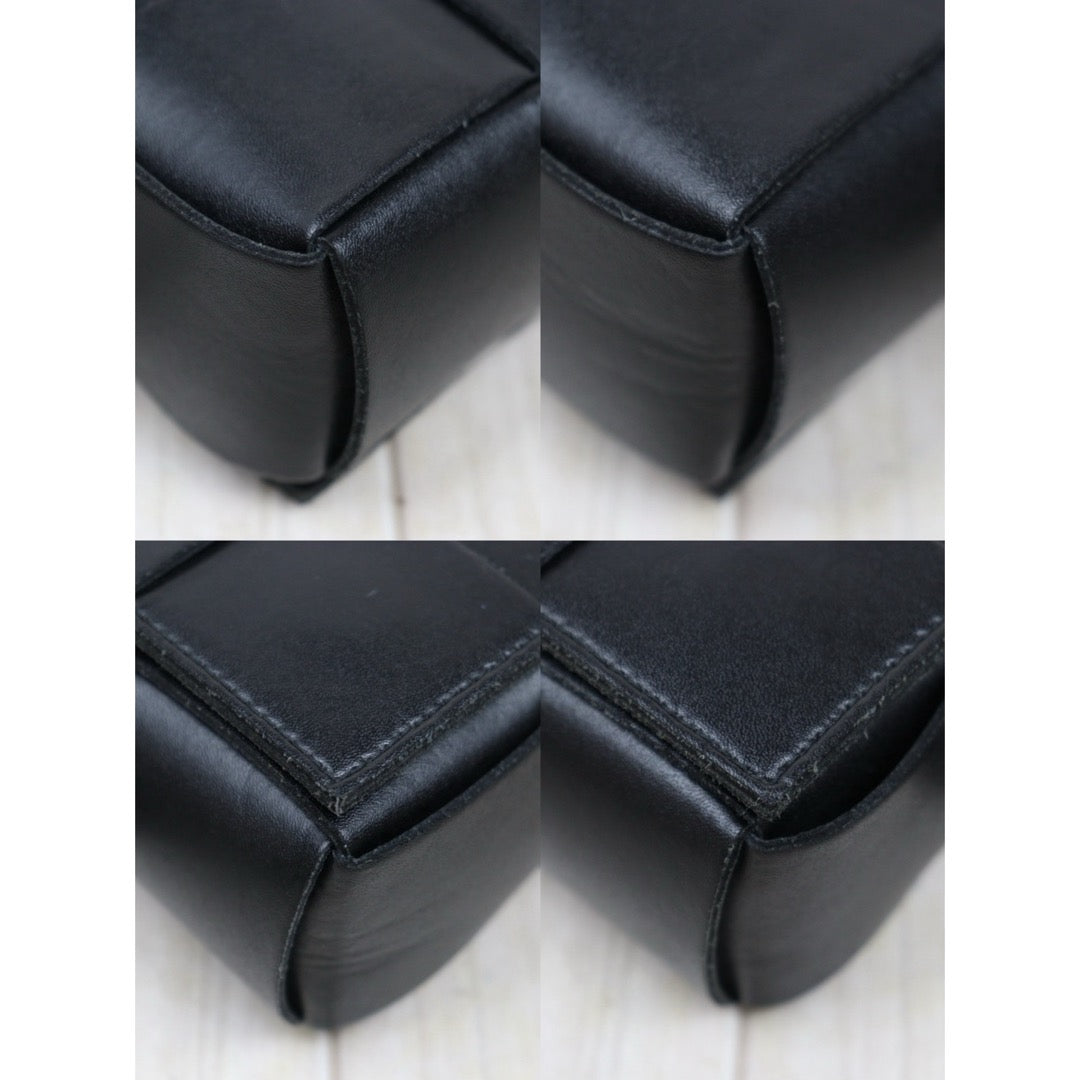 Very Good ( Rank A)｜ Bottega Veneta Calf Leather Belt Cassette Shoulder Bag Body Bag Waist Bag  Black IC Chips Model ｜S25071014