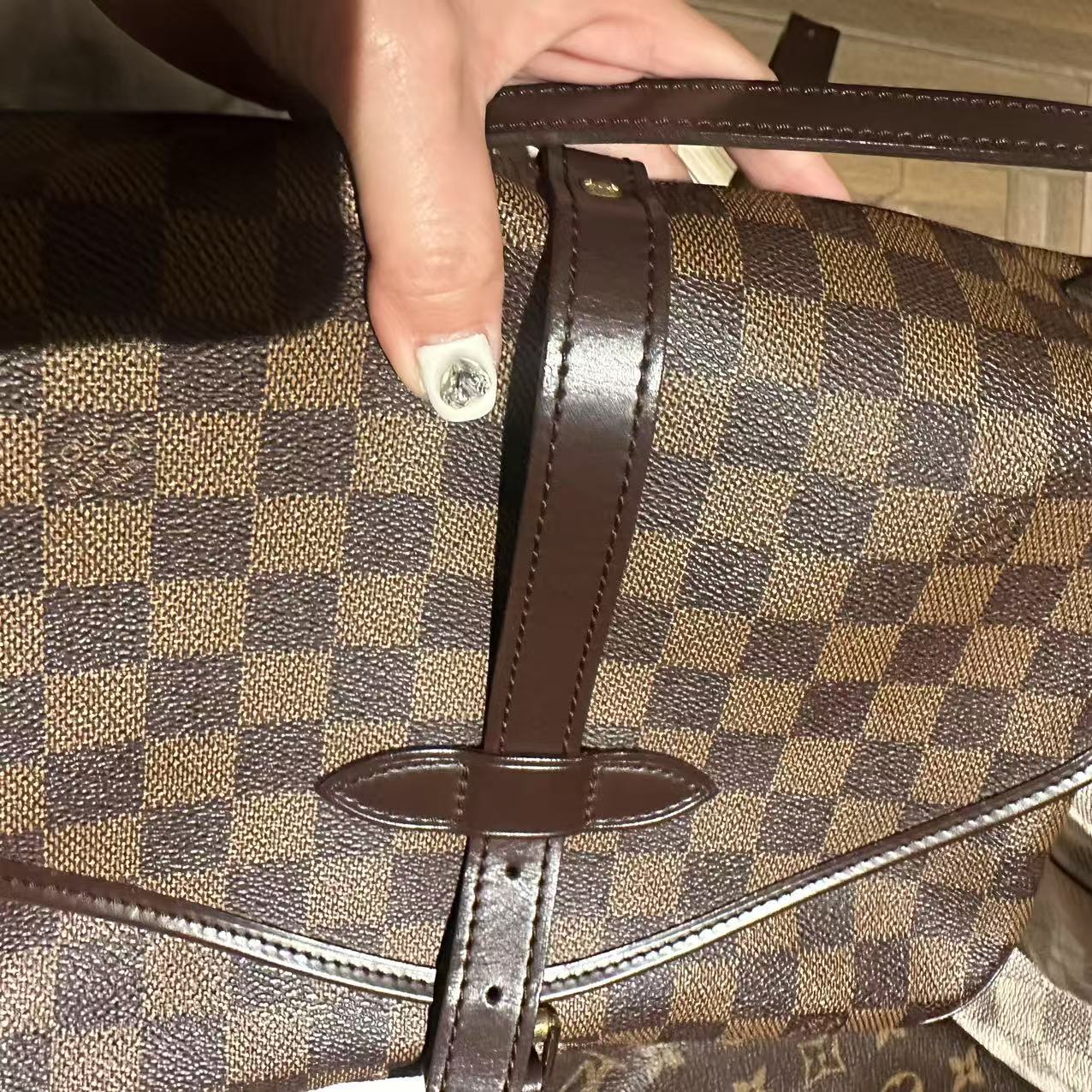 LV Damier Saumur MM Shoulder Bag