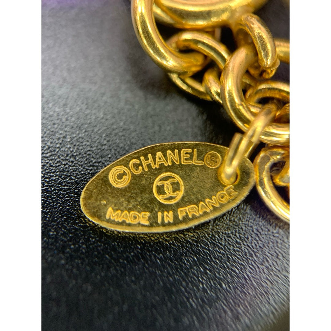 Very Good ( Rank A) ｜  CHANEL Vintage Coco Mark Gold Necklace ｜25073106