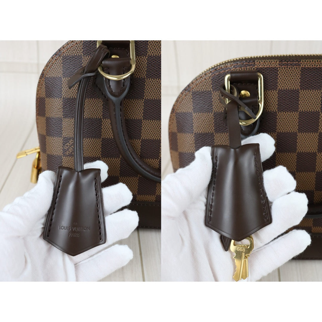Include Entrupy Certificate of Authenticity｜Excellent（Rank SA）｜Louis Vuitton Damier Alma BB HandBag Shoulder Bag｜S26040816