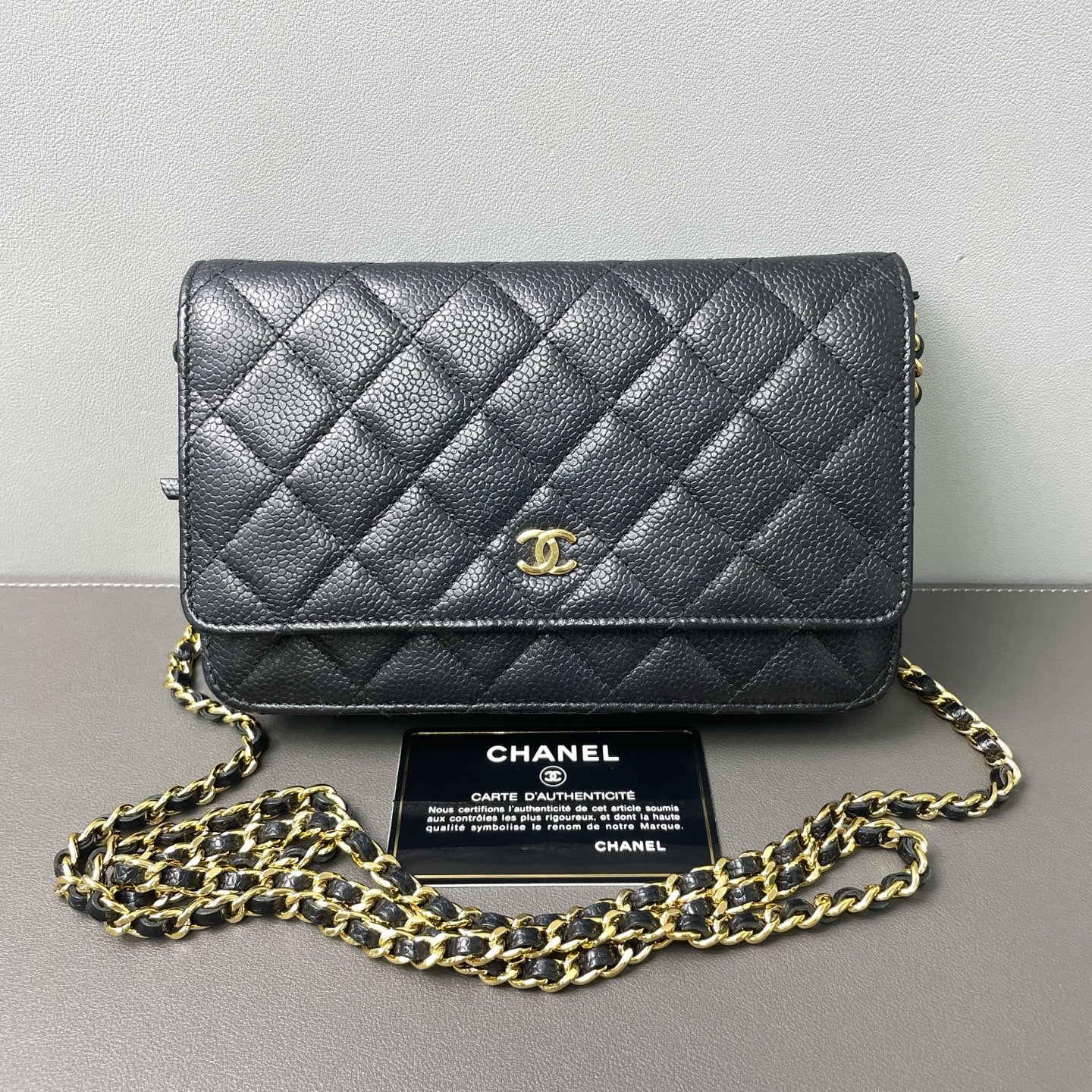 Third installment 3/4｜ CHANEL Matrasse Chain Caviar Skin WOC19 Shoulder Bag Black Made In 2018Year