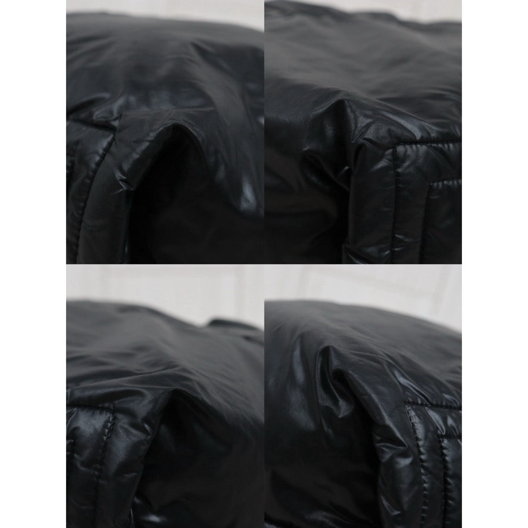Include Entrupy Certificate of Authenticity｜Good ( Rank AB)｜ CHANEL Down Tote Bag  Black Made in 2009-2010Year ｜V25100717