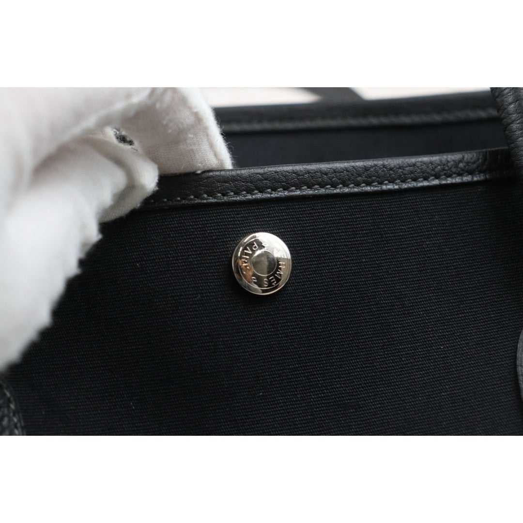 Good ( Rank AB)｜ HERMES Garden Party PM Black Handbag □I Stamp Made In 2005Year｜25111204