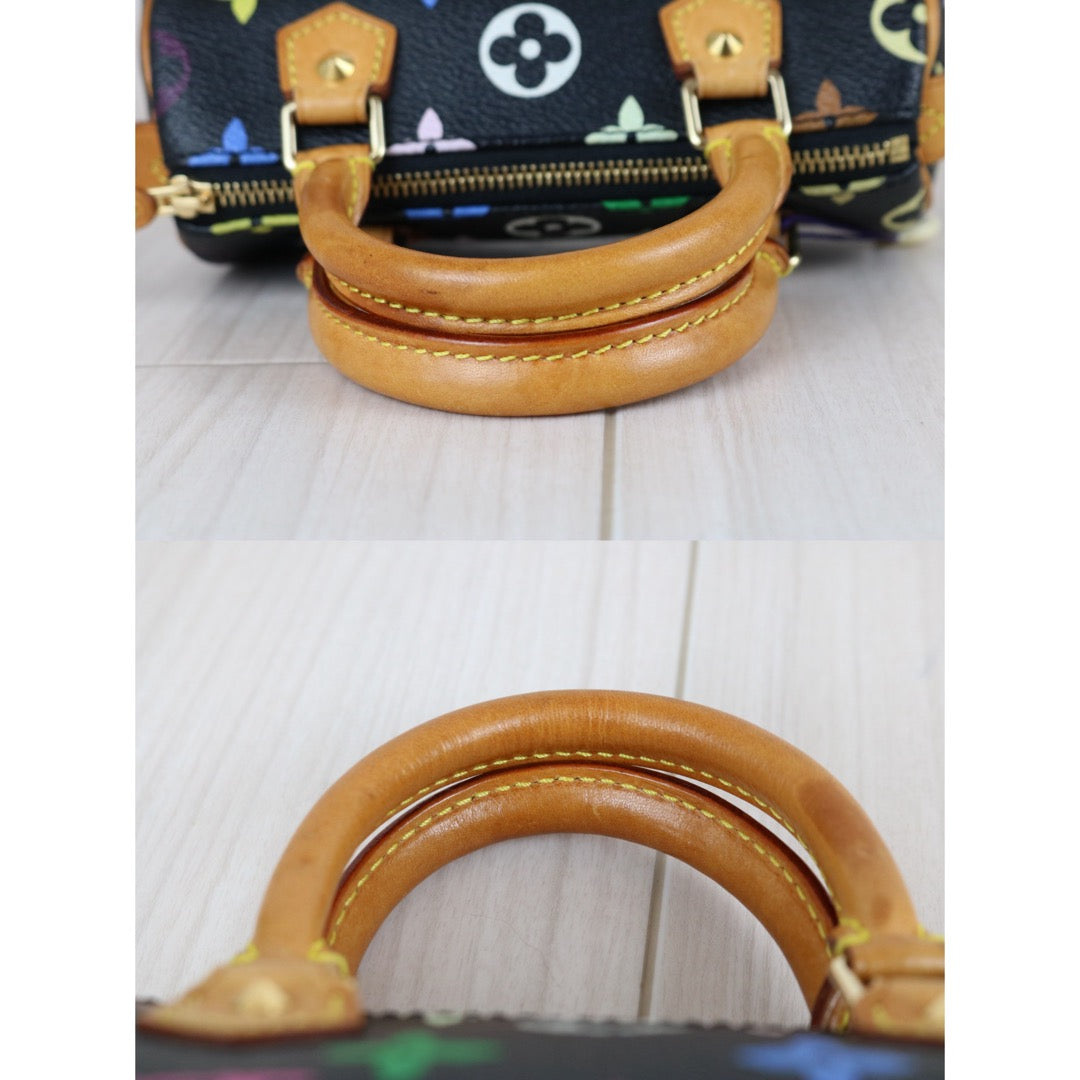 Include Entrupy Certificate of Authenticity｜Good ( Rank AB)｜  Louis Vuitton Monogram  Multicolor Nano Speedy Hand Bag ｜W26032601