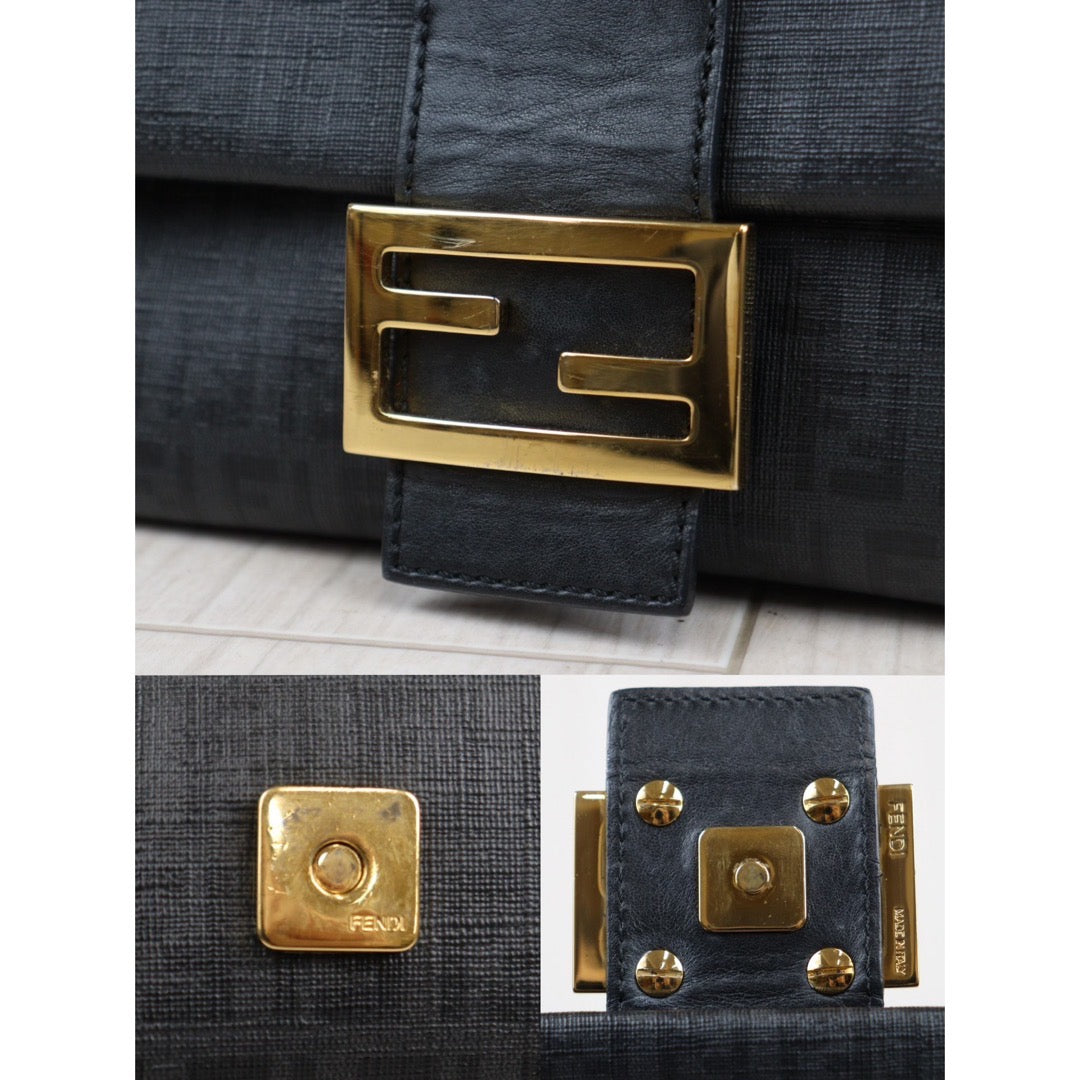 Rank A｜ FENDI Zucca Mamma Baguette Shoulder Bag ｜23121607