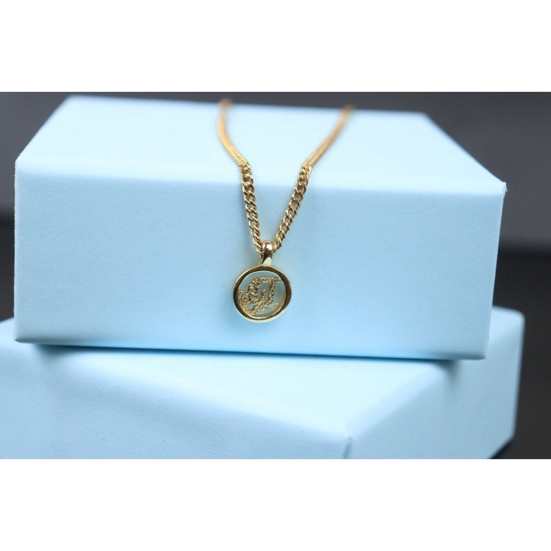 Very Good ( Rank A) ｜ Dior CD Necklace Gold Plated ｜V24071119