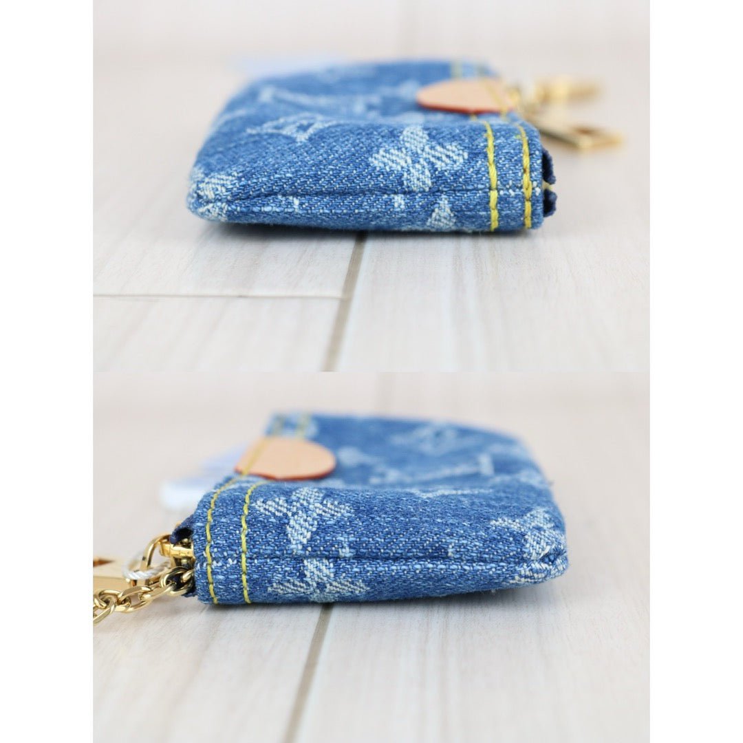 Very Good ( Rank A)｜LV Monogram Denim Pochette Cre｜X25082805