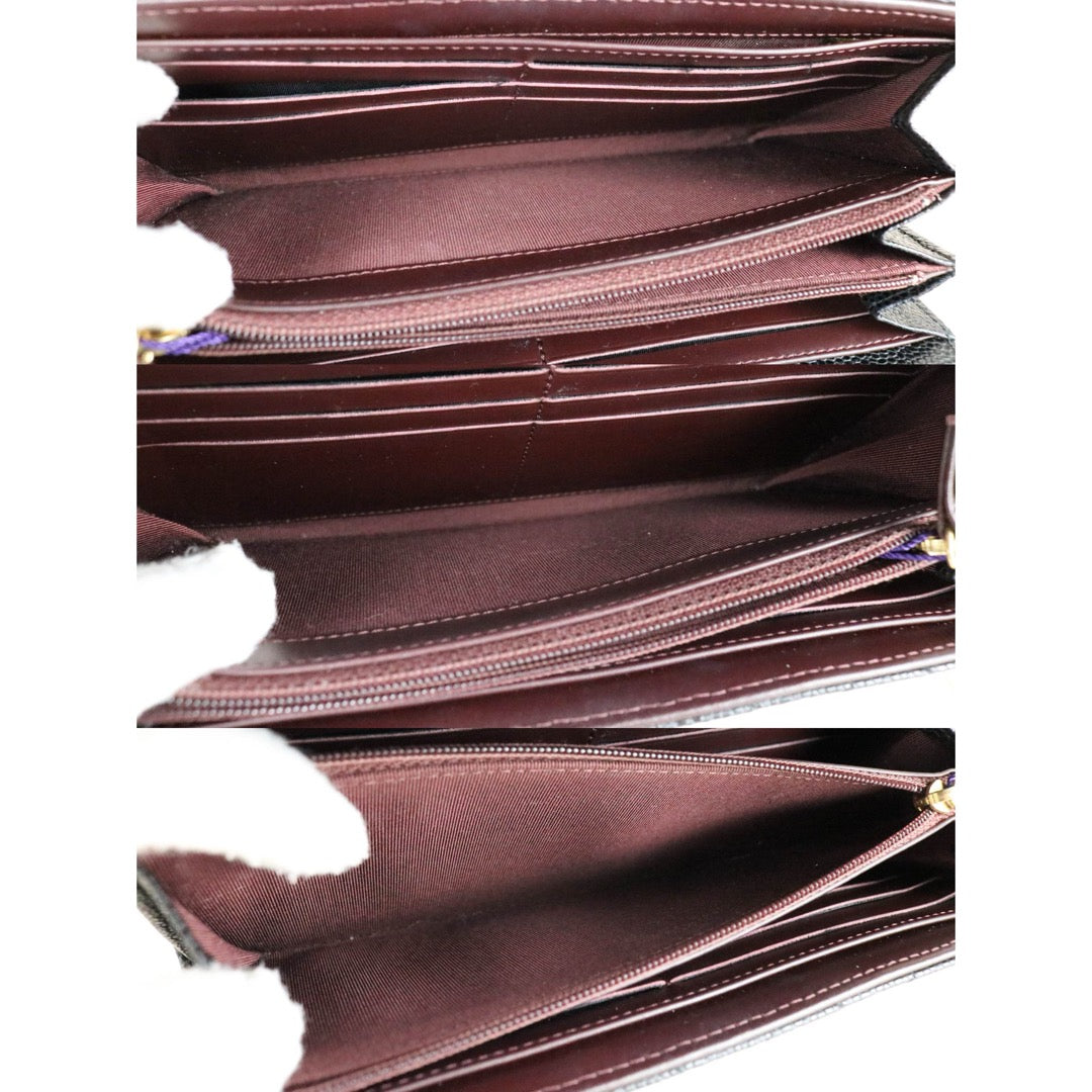 Very Good ( Rank A)｜Full Set CHANEL Caviar Skin Black Long Wallet Made In 2015-2016Year｜X25120702